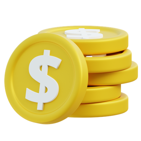 Moeda de dólar  3D Icon