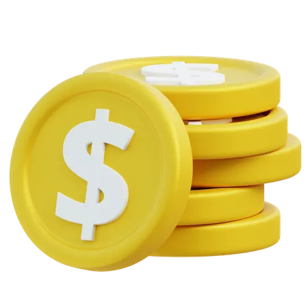 Moeda de dólar  3D Icon