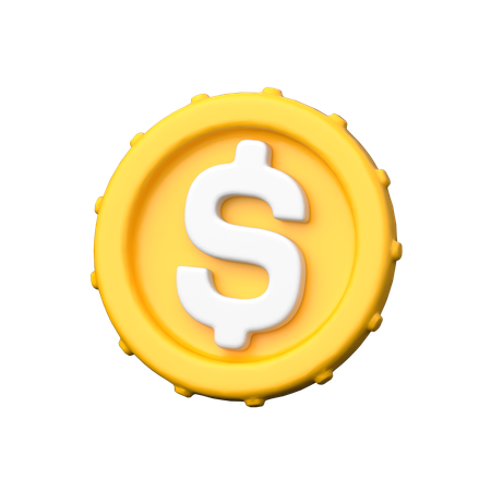 Moeda de dólar  3D Icon