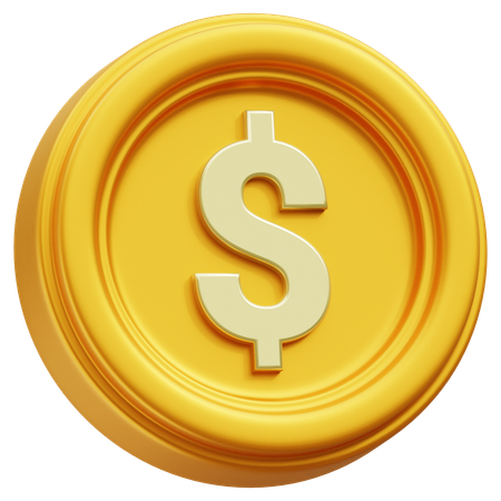 Moeda de dólar  3D Icon