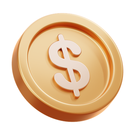 Moeda de dólar  3D Icon