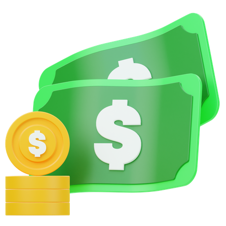 Moeda de dólar  3D Icon