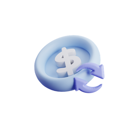 Moeda dólar  3D Icon