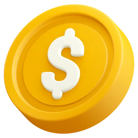Moeda de dólar  3D Icon