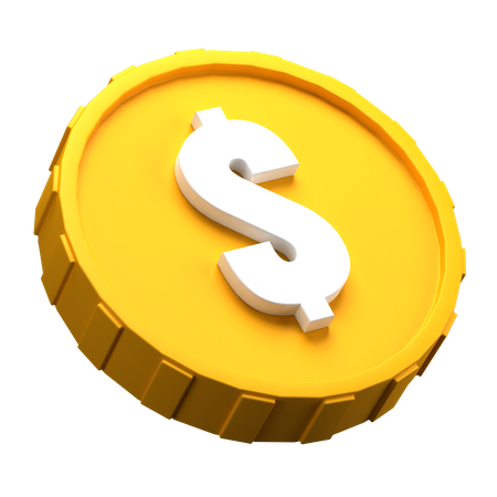 Moeda de dólar  3D Icon