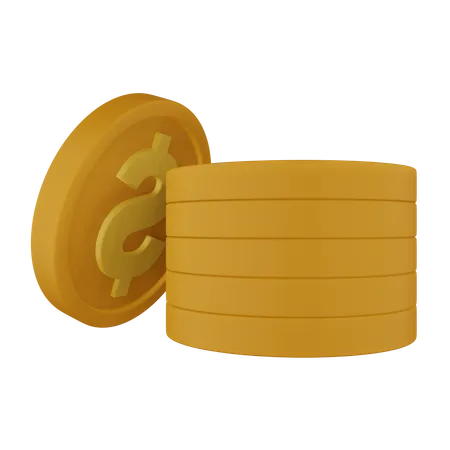 Moeda de dólar  3D Icon