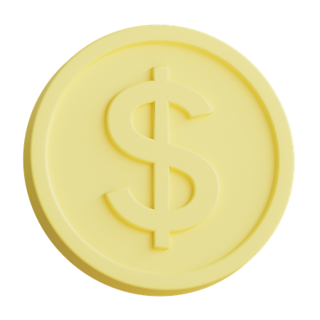 Moeda de dólar  3D Icon