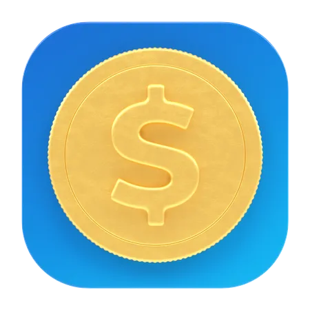 Moeda de dólar  3D Icon