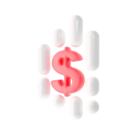 Moeda de dólar  3D Icon