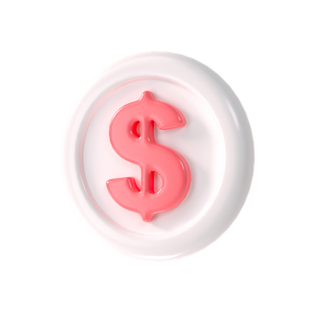 Moeda de dólar  3D Icon
