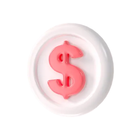 Moeda de dólar  3D Icon