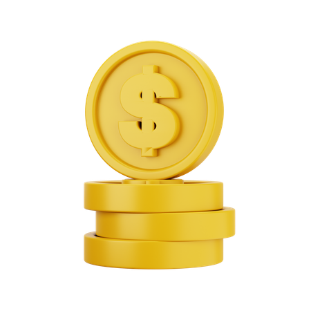 Moeda de dólar  3D Icon