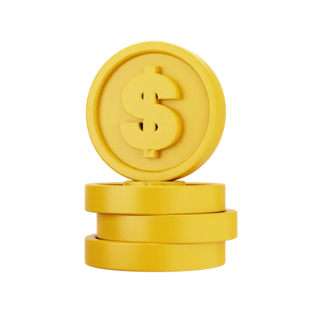 Moeda de dólar  3D Icon