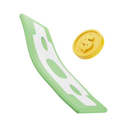 Moeda de dólar  3D Icon