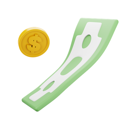 Moeda de dólar  3D Icon