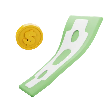 Moeda de dólar  3D Icon