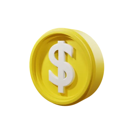 Moeda de dólar  3D Icon