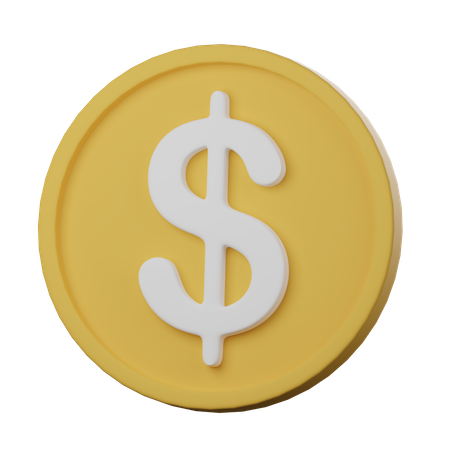 Moeda de dólar  3D Icon