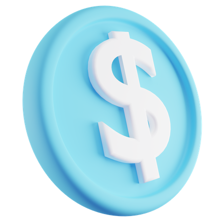 Moeda de dólar  3D Icon