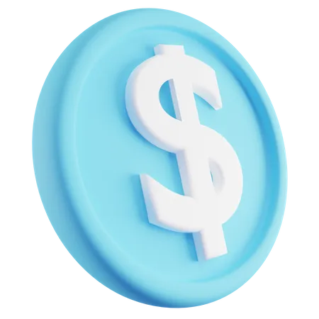 Moeda de dólar  3D Icon