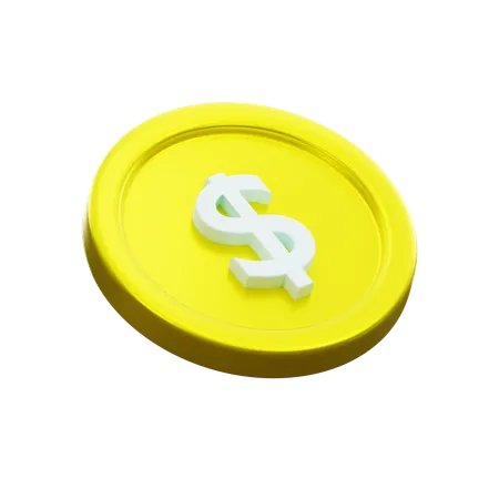 Moeda de dólar  3D Icon