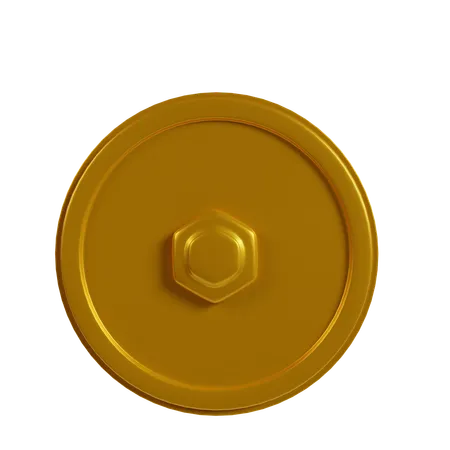 Moeda dourada  3D Icon