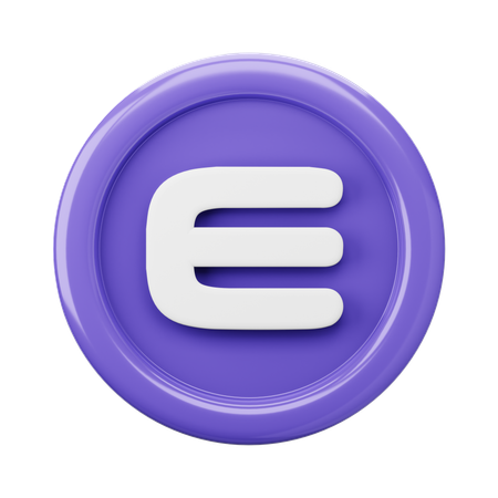 Moeda Enjin ENJ  3D Icon