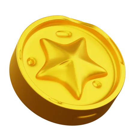 Moeda estrela  3D Icon