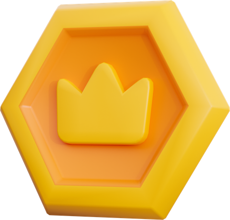 Moeda estrela  3D Icon