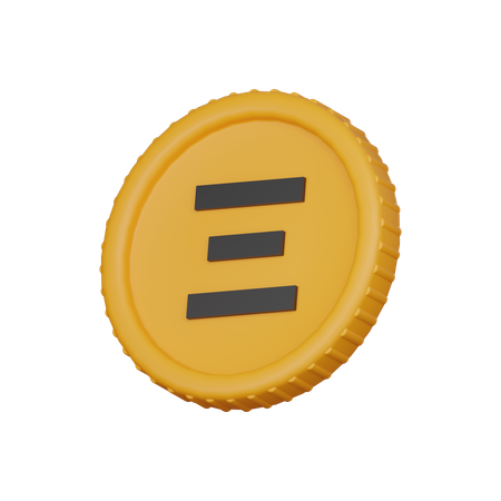 Moeda Ethereum  3D Icon