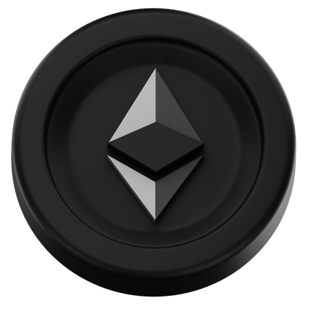Moeda Ethereum  3D Icon