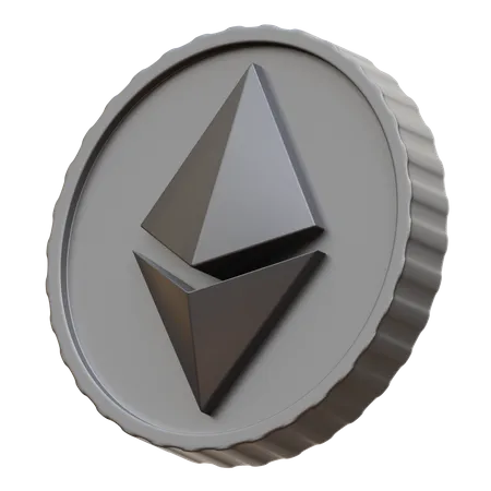 Moeda Ethereum  3D Illustration