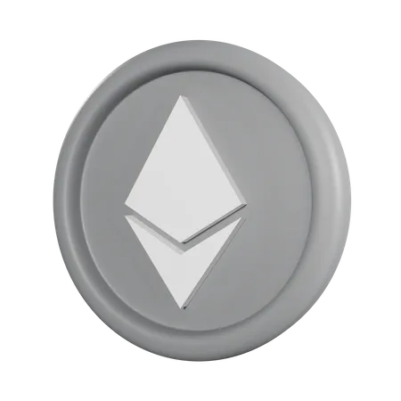 Moeda Ethereum  3D Icon