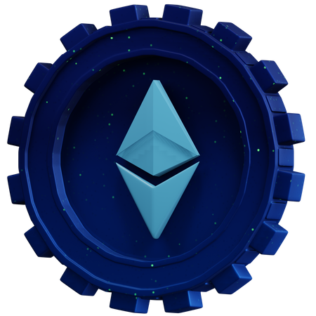 Moeda Ethereum  3D Icon