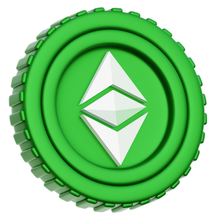 Moeda Ethereum Classic ETC  3D Icon