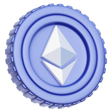Moeda Ethereum ETH  3D Icon