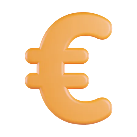 Moeda euro  3D Icon