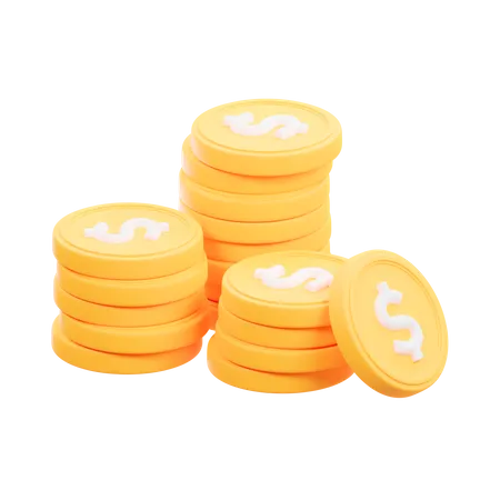 Moeda financeira  3D Icon