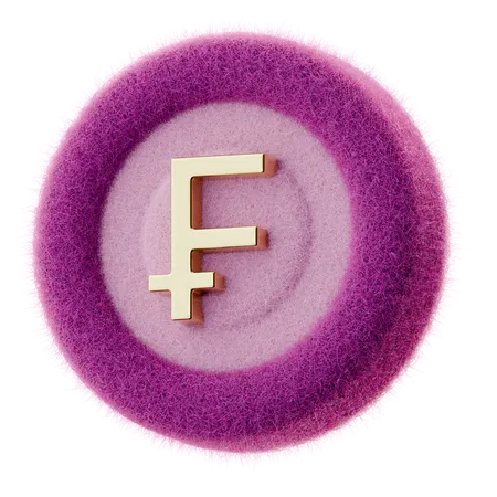 Moeda francesa  3D Icon