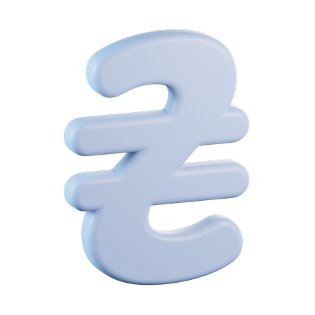 Moeda hryvnia  3D Icon