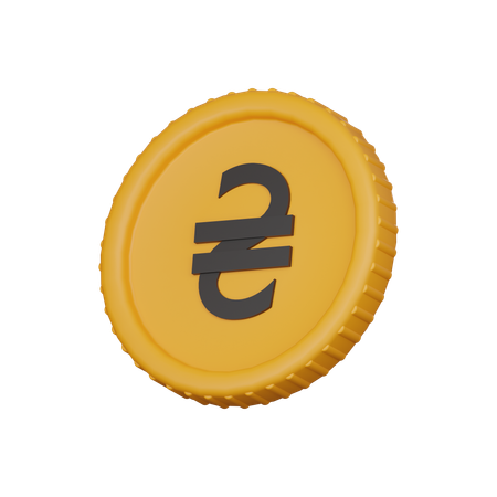 Moeda hryvnia  3D Icon