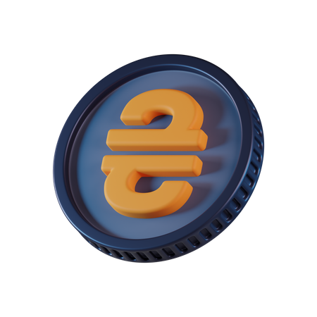 Moeda hryvnia  3D Icon
