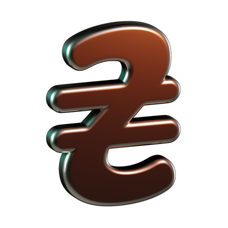 Moeda hryvnia  3D Icon