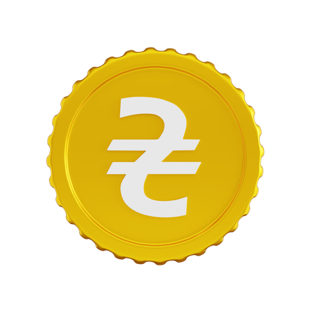 Moeda hryvnia ucraniana  3D Icon