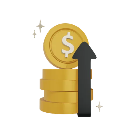 Investimento em moedas  3D Icon