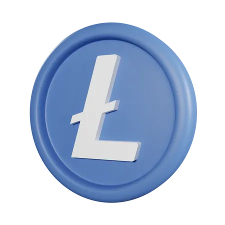 Moeda litecoin  3D Icon