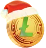 moeda litecoin de natal