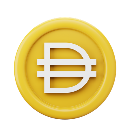 Moeda makerdao dai  3D Icon