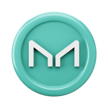 Moeda MKR do Criador  3D Icon