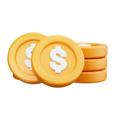 Moedas monetárias  3D Icon